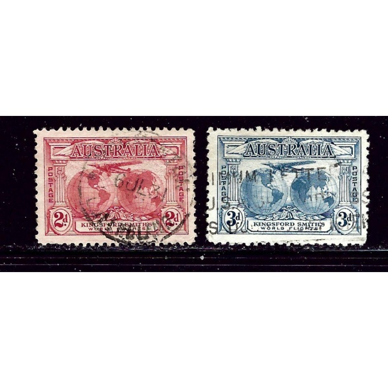 Australia 111-12 Used 1931 set few nibbed perfs
