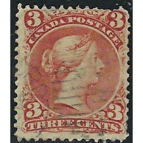 Canada 25 Used 1868 issue (an1996)