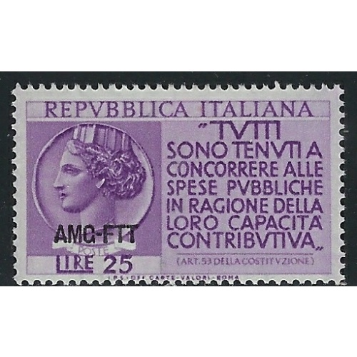 Italy Trieste 198 MH 1954 issue (an5687)