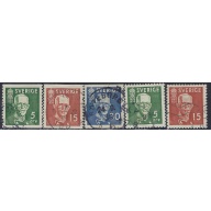 Sweden 275-79 Used 1938 set (ak5921)