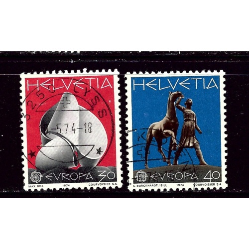 Switzerland 594-95 Used 1974 set
