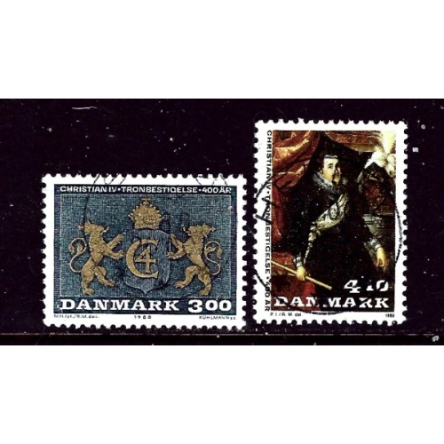 Denmark 847-48 Used 1988 Christmas    (ap5553)