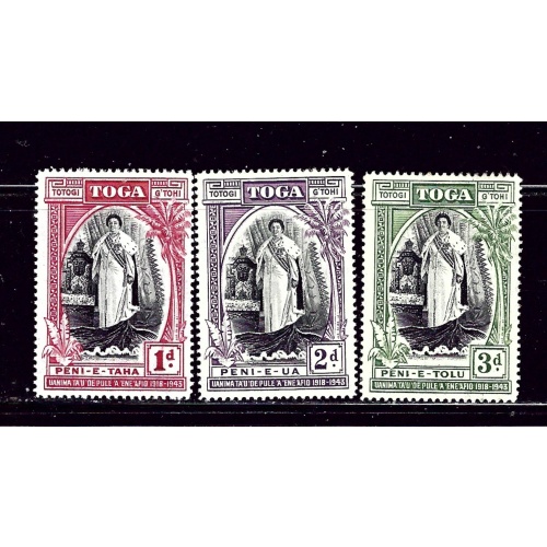 Tonga 70-72 MH 1938 set