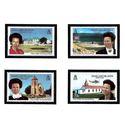 Falkland Is 649-52 MNH 1996 Visit by Princess Anne