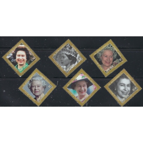 St Lucia 1276-81 MNH 2012 QEII 60th Anniv of Reign (fe9736)