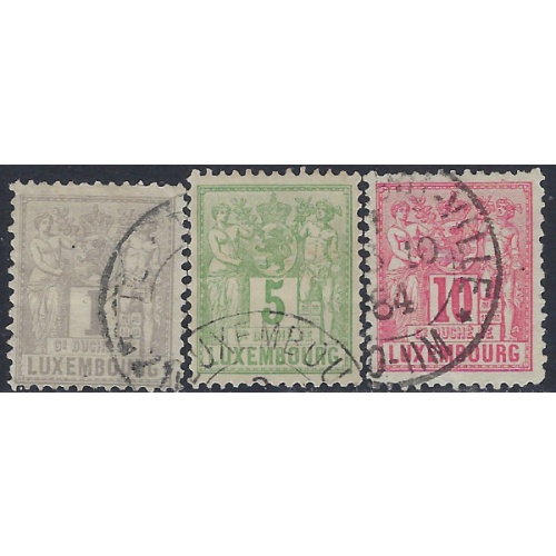 Luxemburg 48/51-52 Used 1882 issues (ak5930)