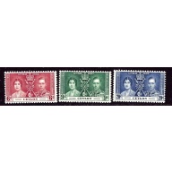 Ceylon 275-77 MNH 1937 KGVI Coronation    (ap6237)