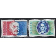 Norway 948-49 MNH 1989 Writers (an6995)
