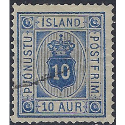 Iceland O16 Used 1902 issue (ak6430)