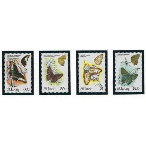 St Lucia 981-84 MNH 1991 Butterflies (fe6900)