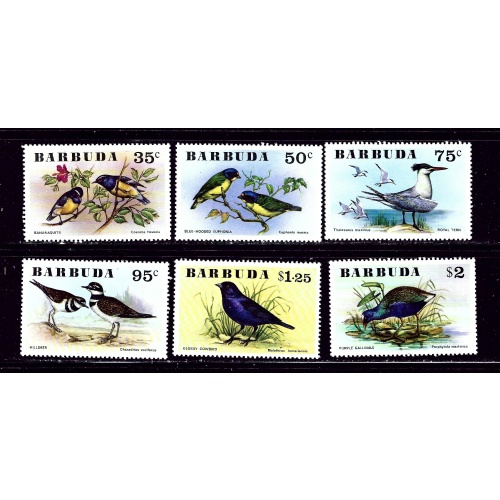 Barbuda 238-43 MNH 1978 Birds   #2
