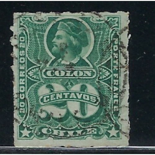 Chile 24 Used 1877 issue (fe5927)