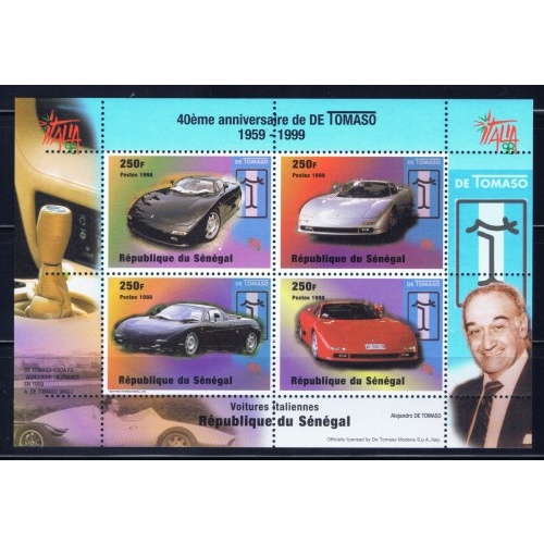 Senegal 1346 NH 1999 Automobiles souvenir sheet