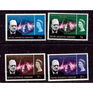 British Antarctic Terr 16-19 MH 1966 Churchill    (ap6196)