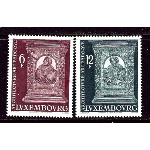 Luxemburg 536 and 538 MH 1973-77 Architecture    (ap6179)