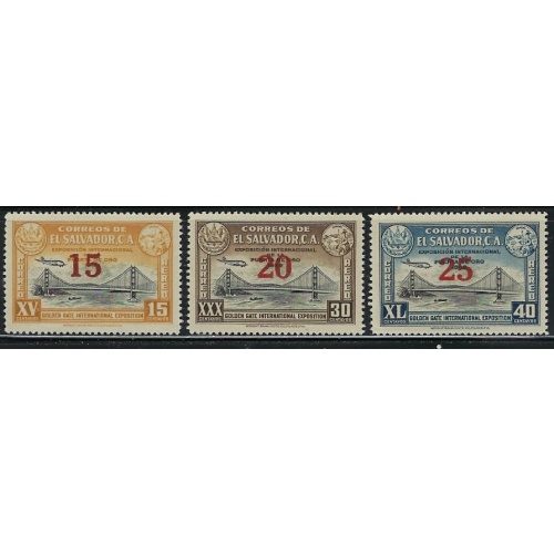 Salvador C89-91 MNH 1944 set (an4447)