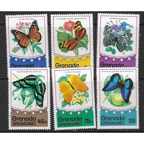 Grenada Grenadines 76-81 MNH 1975 missing low value (fe1354)