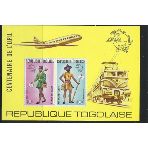 Togo C223a MNH 1974 UPU souvenir sheet (an1024)