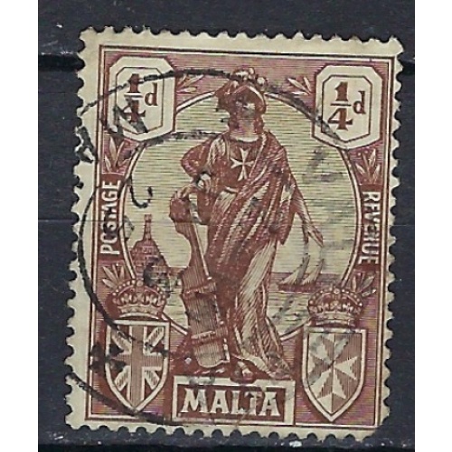 Malta 98 Used 1922 issue; rounded corner (ak2490)