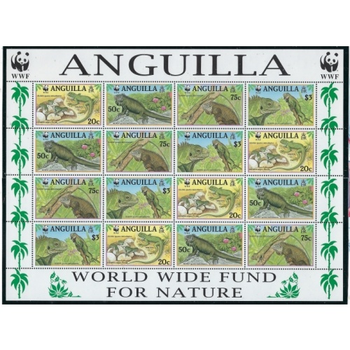 Anguilla 969 Full Sheet MNH 1997 Iguanas - USA SHIPMENT ONLY (fe9052)