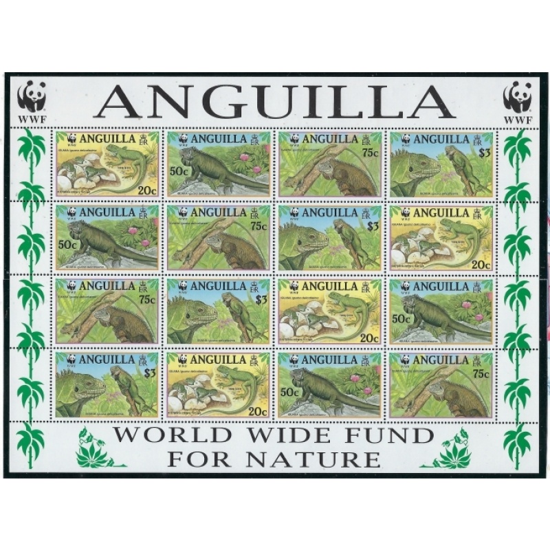 Anguilla 969 Full Sheet MNH 1997 Iguanas - USA SHIPMENT ONLY (fe9052)