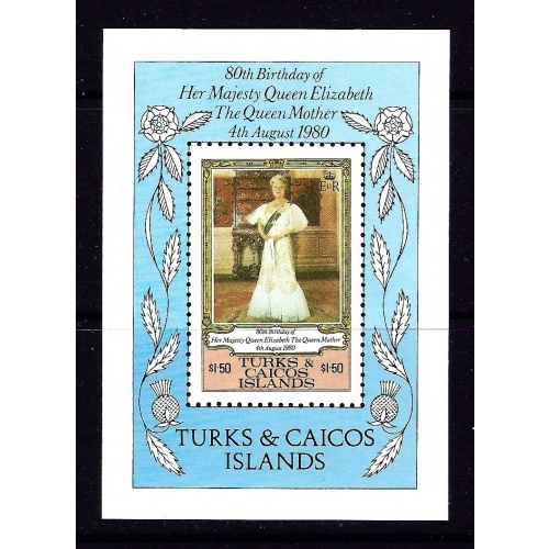 Turks and Caicos 441 MNH 1980 Queen Mother Birthday