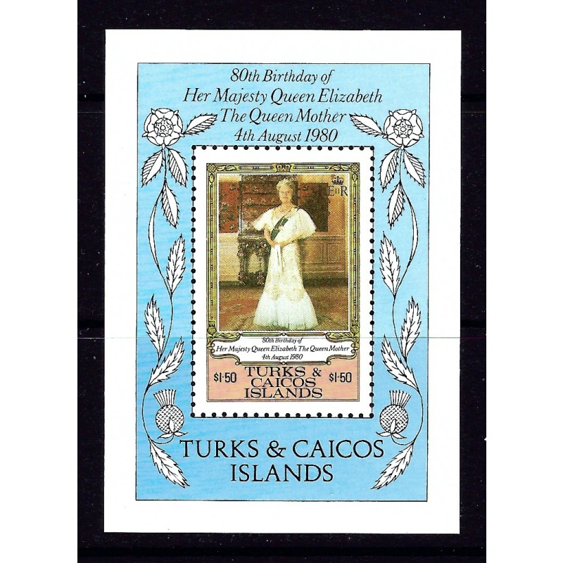 Turks and Caicos 441 MNH 1980 Queen Mother Birthday