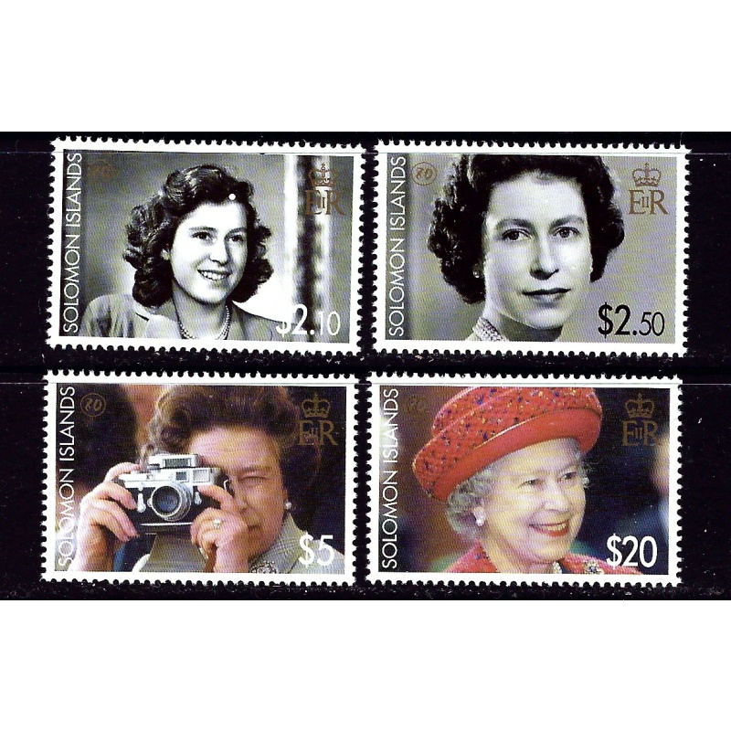 Solomon Is 1039-42 MNH 2006 QEII 80th Birthday