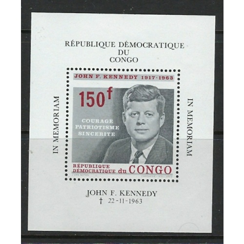 Congo DR 520 MNH 1964 John F Kennedy (ha1460)