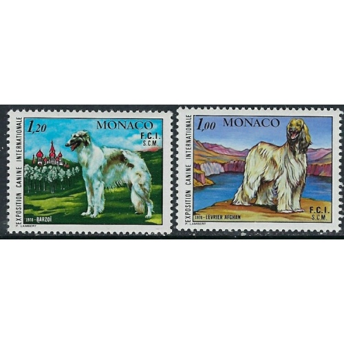 Monaco 1126-27 MNH 1978 Dogs (ak3310)