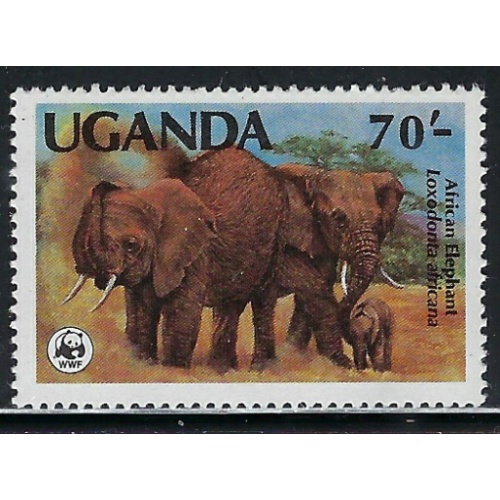 Uganda 374 MNH 1993 Elephants (an6314)