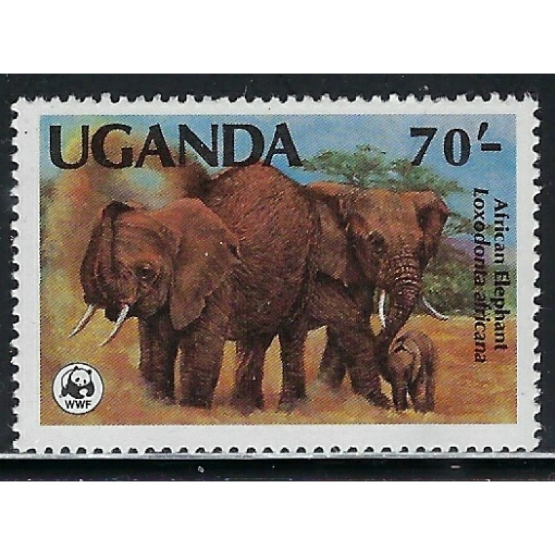 Uganda 374 MNH 1993 Elephants (an6314)