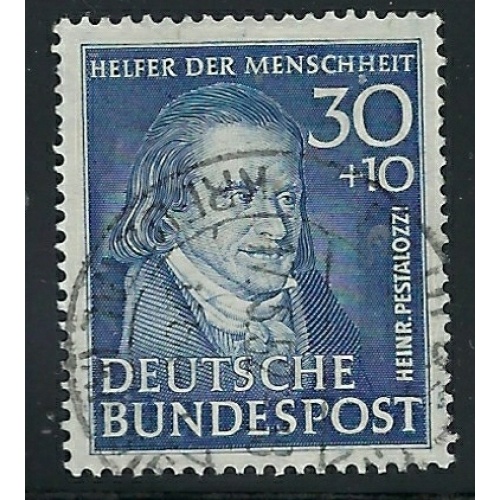 Germany B323 Used 1951 Johann Heinrich Pestalozzi (fe7790)