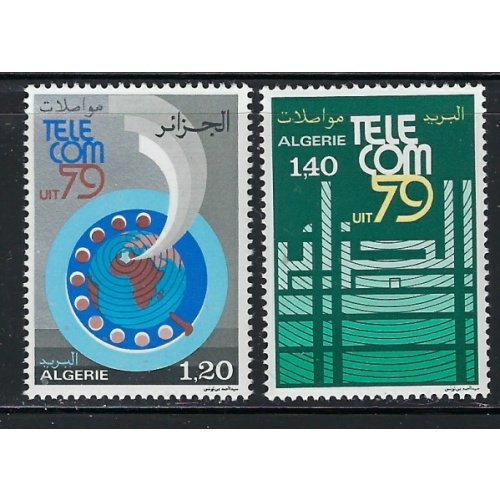 Algeria 629-30 MNH 1979 Telecommunications (ap9215)