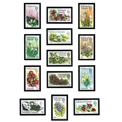 Falkland Is 210-22 MNH 1973 Flowers