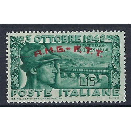 Italy Trieste 33 MLH 1948 overprint (an8291)