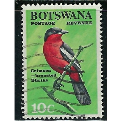 Botswana 25 Used 1967 Bird (fe6004)