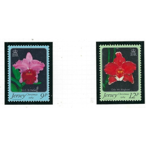 Jersey 346-47 MNH 1984 Christmas (fe6626)