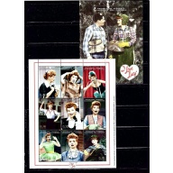 Comoro Is 833F;833P MNH 1998 I Love Lucy Sheet and S/S
