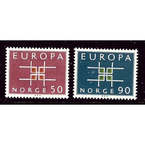 Norway 441-42 MNH 1963 Europa (ap3354)
