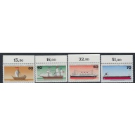 Germany Berlin 9NB133-36 MNH 1977 Ships (ak4670)