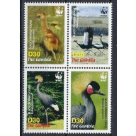 Gambia 3014 MNH 2006 Birds block of 4 (an9474)