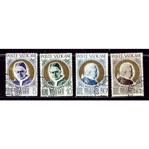 Vatican 145-48 Used 1951 set    (ap3043)