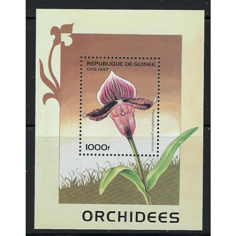 Guinea 1381 MNH 1997 Orchid S/S (ap8967)