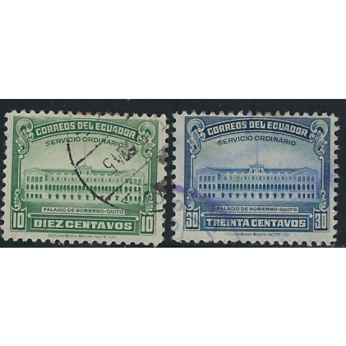 Ecuador 438-39 Used 1944 issues (an1067)