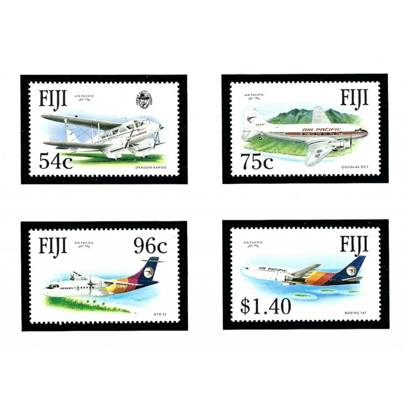 Fiji 653-56 MNH 1991 Air Pacific