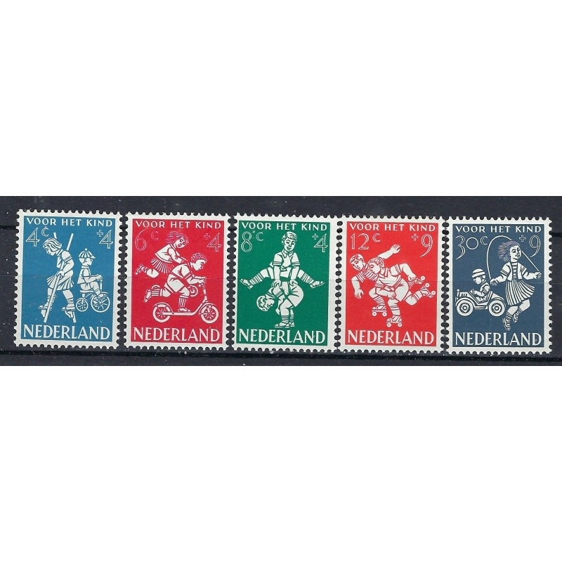Netherlands B326-330 MNH 1958 Children Playing (ak1141)