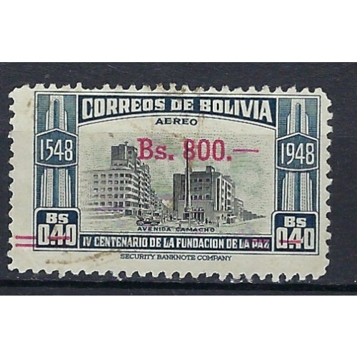 Bolivia C192 Used 1957 issue (mm1579)