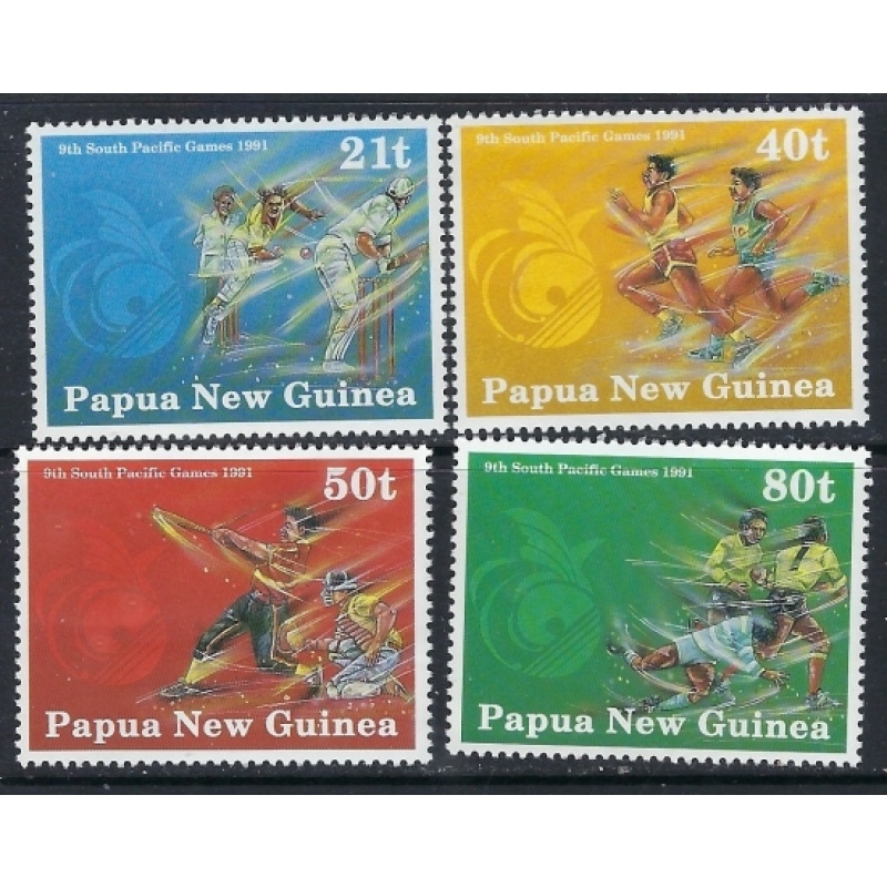 Papua New Guinea 771-74 MNH 1991 Sports (ak2282)