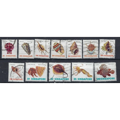 Singapore 264-75 Used 1977 part set missing 263 (an7777)